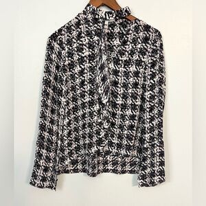 Derek Lam‎ 10 Crosby Silk Patterned Blouse